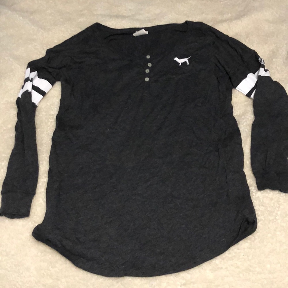 PINK lounge baseball tee